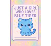Composition Notebook: Just a Girl Who Loves Blue Tiger: 110 College Ruled Kpop Demon's Hunter Derby Inspired Pages | 6x9in | Back to School gift for Kids, Teen and Students