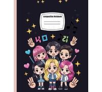Composition Notebook: K-Pop Idols, Wide Ruled, 7.5 x 9.25 inches, 110 Pages For Teens, Students, Music Lovers, and School Notes ( Notebook )