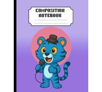 Composition Notebook: K-pop' S inspired Tiger Notebook for music and fantasy fans | Purple color | Wide Ruled | perfect for journaling and note taking.