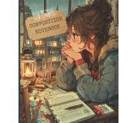 Composition Notebook: Kawaii Anime Girl Lo-Fi Aesthetic | Wide Ruled 110 Pages | Cute Japanese Style Studying Journal for Teen Girls, Students & Kids (7.5 x 9.25 in)