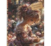 Composition Notebook: Kawaii Anime Lofi Girl Aesthetic | Wide Ruled 110 Pages | Japanese Lo-fi Hip Hop Style Journal for School, College, Work & Study