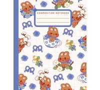 Composition Notebook Kawaii Bunnies & Bows: Cute Floral Coquette Bunny and Flowers Aesthetic Journal