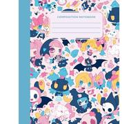 Composition NoteBook: Kawaii Chibi Character Notebook - Cute Witchy & Bat-Themed Composition Book for Journaling, School Notes & Creative Writing | Pastel Aesthetic | 7.5 x 9.25 inches | 126 pages