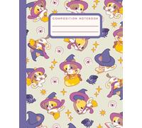 Composition Notebook Kawaii Witchy Cat: Cute Calico Kitty Witch Aesthetic Journal
