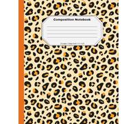 Composition Notebook - Leopard Print Cover, College Ruled, 120 Pages (7.5 x 9.25 inches): Trendy Animal Print Notebook | Cute College Ruled Journal for School, Writing, and Everyday Notes