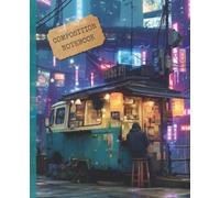 Composition Notebook: Lofi Style Anime Midnight Sanctuary in a Cyber Jungle with Cyan and Magenta Aesthetic - Wide Ruled Journal for Students (110 Pages)