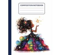 Composition Notebook: Midnight Princess | Wide Ruled Lined Journal: 7.5" x 9.25", 124 Pages, Elementary School Writing Notebook