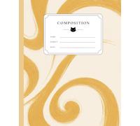 Composition Notebook: Minimalist Gold Cat Journal Notebook for Kids and Teens | 120 Pages, 7.5 x 9.25
