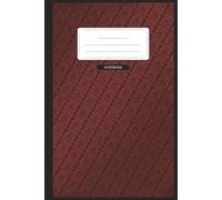 Composition Notebook: Minimalistic Gothic Red, Deep Crimson | Quad Ruled, 100 Pages | Softcover, 6x9" | Matte