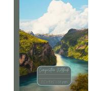 Composition Notebook “Norway”: Norwegian Fjords | Daily Travel Journal | 7.5” x 9.25” | 110 lined pages