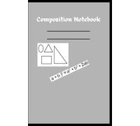 Composition Notebook - Not ruled | Easy to write down equations | Math - themed: For school students, college students, Teachers