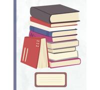 Composition notebook: Notebook with cute "stack of books" image on the cover for students. |110 pages, 7.5 x 9.25"