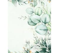 Composition Notebook: Paperback Sweet Watercolor Flowers and Leaves - Vintage Style | Journal For School, College, Office, Work | 110 college ruled pages, white paper, 7.5x9.25 in. dimensions
