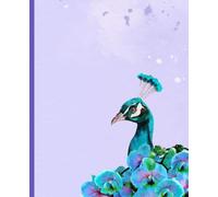 Composition Notebook: Peacock Journal Notebook | 110 pages | 7.5" x 9.5"