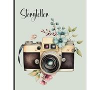 Composition notebook: Photography, Vintage Camera, Storyteller Floral Aesthetic | College ruled, 7.5 x 9.25, 110 Pages | For kids, teens, and adults