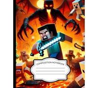 Composition Notebook: Pixel Gamer For Boys And Girls | 110 Pages | 7.5x9.25 Inch