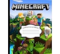 Composition Notebook: Pixel Gamer For Kids, Boys And Girls | 110 Pages | 7.5x9.25 Inch