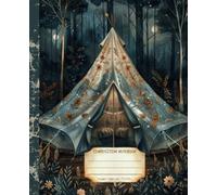 Composition Notebook: Premium College Ruled Midnight Camping Notebook | Blue Fantasy Lake Night Illustration | Gift for Nature Lover | School and Work Journal
