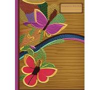 Composition Notebook Printed Mixed Media Collage Cover with Pink Butterfly and Purple Butterfly: 110 Ruled Pages| Lined Journal, Journals for Writing, ... Travel Journal, Scientific Field Notes