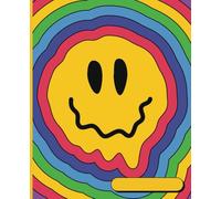 Composition Notebook: Rainbow Drippy Smiley Face Journal Diary | 9.25 x 7.5, 120 pages, College Ruled | Birthday, Christmas, Valentine's Day Back to ... Gift for Boys, Girls, Teens, Adults, Teachers