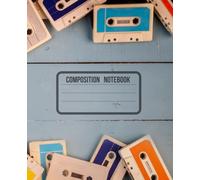 Composition Notebook: Retro Cassette Tapes Pattern: 100 Wide Ruled Pages, 7.5 x 9.25 inch, Vintage Music Aesthetic School Journal for Kids, Teens and Students