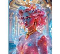 Composition Notebook: Rococo Hologram Princess themed Notebook | College Ruled | Journal for planning, study | 7.5 x 9.25 in, 100 Pages