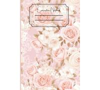 Composition Notebook Rose Fleuri - Carnet Ligné Aesthetic pour Femmes et Étudiantes: Carnet de notes avec couverture florale vintage rose poudré - 160 ... la prise de notes, le journaling, les cours