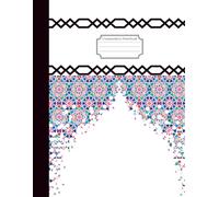Composition Notebook Ruled Colorful Oriental Arabesque Design