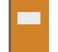 Composition Notebook: Simple Orange, Wide Ruled (8.5 x 11 in, 100 Pages), Journal, School, Kids, Basic, Elementary, Essential, High School