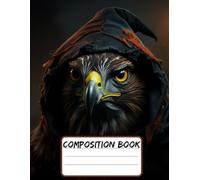 Composition Notebook: The Hawk's Flight Through Spooky Skies, For Students, For Girls, For Boys, For Adulte, For Children’s, For Kids, For School