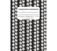 Composition Notebook: Unique Pigeon Head Design, Hand-Carved Stamp Cover Design, College Ruled Notebook, Journal | 7 x 10 in | 120 Pages | For Kids, Teens, & Adults