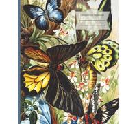 Composition Notebook: Vintage Butterfly Collage: Illustrated Natural History Art | College-Ruled, 120 Pages | Botanical & Entomology Aesthetic