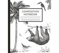 Composition Notebook Vintage College Ruled Black and White Design | 110 numbered pages | 7.5 in x 9.25 in: Notebook for School Subjects | Biology | Life Science | Lab Notes
