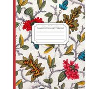 Composition Notebook Vintage Floral Aesthetic Colorful Folk: Botanical Pattern Journal | 100 College Ruled Pages | 7.5 x 9.25 in | Soft Matte Cover | ... & Art Enthusiasts | Wallpaper Pattern