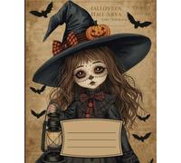 Composition Notebook: Vintage Halloween Illustration Journal with 110 College Ruled, Cream Colored Pages 7.5x9.25: Step into a World of Spooky Autumn Magic