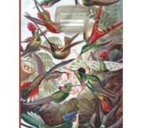 Composition Notebook: Vintage Hummingbird Illustration: llustrated Natural History Art | College-Ruled, 120 Pages | Botanical & Bird Aesthetic