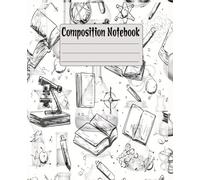 Composition Notebook: Vintage Medical & Science Lab Illustration Composition Paperbook | Aesthetic College Ruled Journal for Biology, Chemistry & Dark Academia Scholars (7.5 x 9.25, 120 Pages)