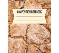 COMPOSITION NOTEBOOK: Vintage Stone Texture Notebook for School, Journaling, Note Taking, Affirmations and Spiritual Practices - 7.5 x 9.25 in