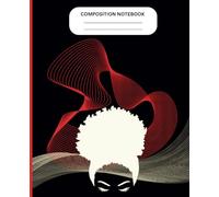 Composition Notebook: Wide Ruled | 120 Pages | 7.5 x 9.25 Inches | 7 Colors Available | Rainbow Spine | Red Spine | Black Background | Best Ideal Gift for Students, Women, and Office Workers