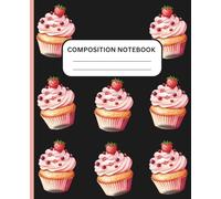 Composition Notebook: Wide Ruled | 120 Pages | 7.5 x 9.25 Inches | Cute Cover | Black Background | Best Ideal Gift for Kids, Students, and Women.