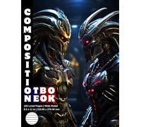 Composition Notebook Wide Ruled: 120 White Paper Pages Gray Lined 60 Sheets for School or College Student Teacher Class Office Work Journal Creative ... Size 8.5 x 11 Inch Alien Predator Warrior 11.