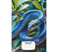 Composition Notebook: Wide Ruled, 6x9”, 120 Pages - Coiled Jungle Snake Surrounded by Lush Foliage - Perfect for Nature Lovers, Animal Fans, and Bold Students