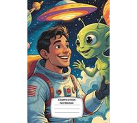 Composition Notebook: Wide Ruled, 6x9”, 120 Pages - Colorful Space Adventure Cover with Astronauts, Rockets, and Planets - Perfect for Young Explorers, Science Fans, and Creative School Notes
