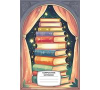 Composition Notebook: Wide ruled, 6x9", 120 pages - Reading is Power Book Lover’s Journal with Glowing Books & Cozy Reading Vibes - Whimsical Cover - Perfect for Readers, Writers, Students & Teachers