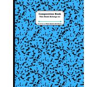 Composition Notebook Wide Ruled Blue Blue