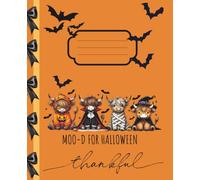 Composition Notebook Wide Ruled: Cute Girly Pretty Highland Cow, Halloween, Journal for Women, Teen Girls, Writing, Back to School, College, University, Work, Office