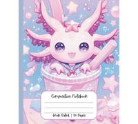 Composition Notebook Wide Ruled Cute Kawaii School Supplies Axolotl Bubble Tea Pastel Pink Purple for Girls Teens | Kids | Lined Journal for Writing | ... School Students | Work | Japanese | 5th Grad