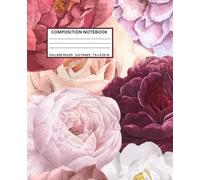 Composition Notebook Wide Ruled - Cute Pastel Aesthetic Journal 7.5 x 9.25 for Students & Writers: Girly Pink and Pastel Stationery - 110 Lined Pages, ... Perfect for School, Journaling & Daily Notes