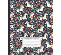 Composition Notebook Wide Ruled: Cute Unicorn Aesthetic Notebook for Girls: Whimsical School Notebook for Kids | Fun Unicorn Journal for Writing, Drawing & Creative Adventures