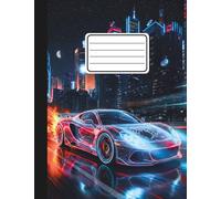 Composition Notebook Wide Ruled For Kids. Flames Sports Car. Cute Journal Note Book For Boys And Girls. For School Supplies (Cuadernos Escolares), ... 110 pages (55 sheets) 9-3/4 x 7-1/2 inches
